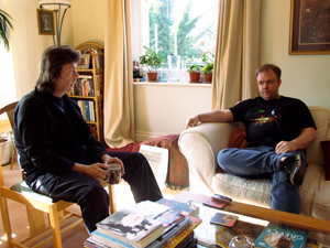 Steve and Mark sit down for a chat Steve being interviewed by Mark at The Evil Jam